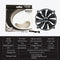 PHANTEKS PH-F200SP Chassis Cooler 3 Pin Computer Case Cooling Fan (Black)