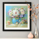 5D DIY Full Round Drill Diamond Painting Table Flowers Cross Stitch Embroid