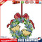 14CT Stamped Cross Stitch Needlework Embroidery Craft (C998 Xmas Wreath)