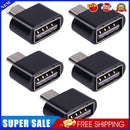 Micro USB Cable Adapter USB 2.0 to USB OTG Converter for Mouse (Black 5pcs)