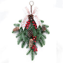 Upside Ddown Rattan Christmas Wreath Christmas Tree Christmas Decorations