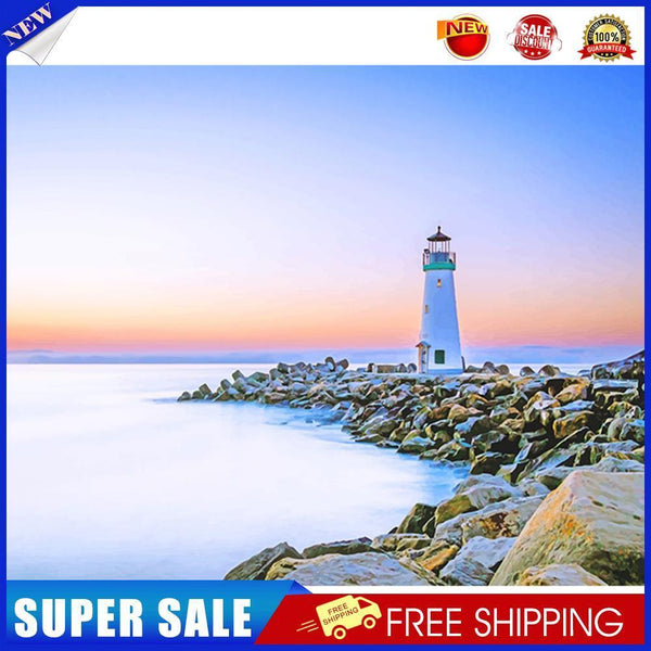 Lighthouse 50x40cm Oil Paint By Numbers Picture DIY Painting M786