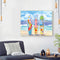Oil Paint by Numbers Christmas Surfboard Canvas Artwork Living Room Picture Kit