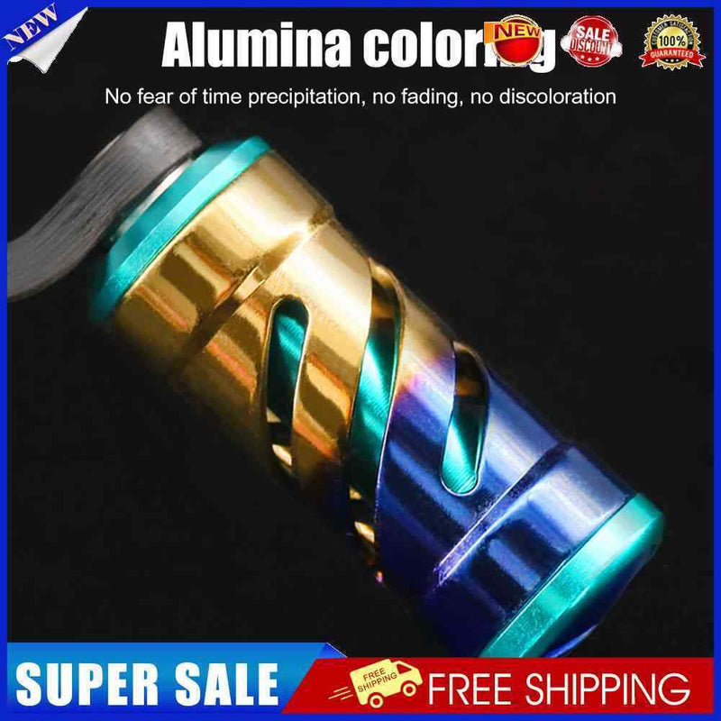 #A Titanium Alloy Grip Anti Slip Baitcasting Spinning Reel Handle Knobs Covers
