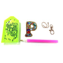 DIY Key Chain Diamond Painting Letters Women Bag Keyring Pendant Gift (P) Newly