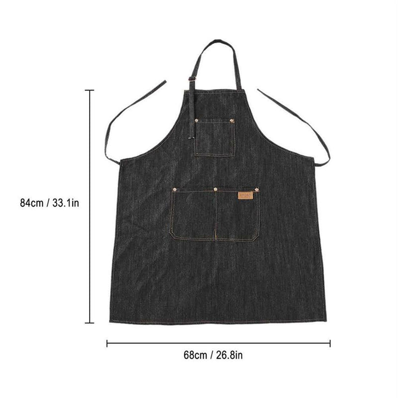 Adjustable Salon Hair Cutting Hairdresser Barber Denim Apron Cooking Cloth