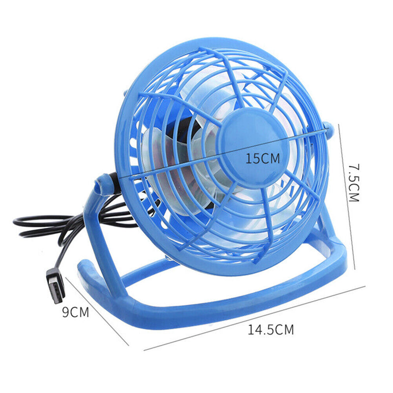 4 Inch Ultra Quiet Fan Portable Adjustment Desktop Cooling Mute Fan Air Cooler