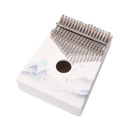 17 Keys Kalimba Wood Thumb Finger Piano Musical Instrument for Beginner (D)