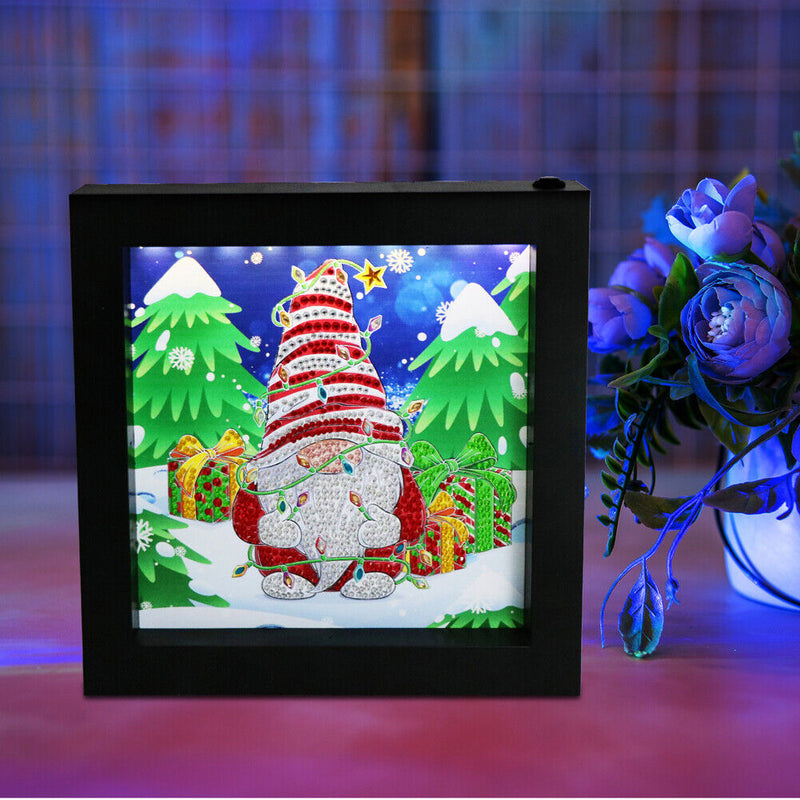 LED Light DIY Diamond Painting Partial Crystal Special Shaped Drill Mosaic Ar