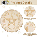 Wooden Divination Pendulum Board Metaphysical Altar Art Ornaments (A 25cm) Newly