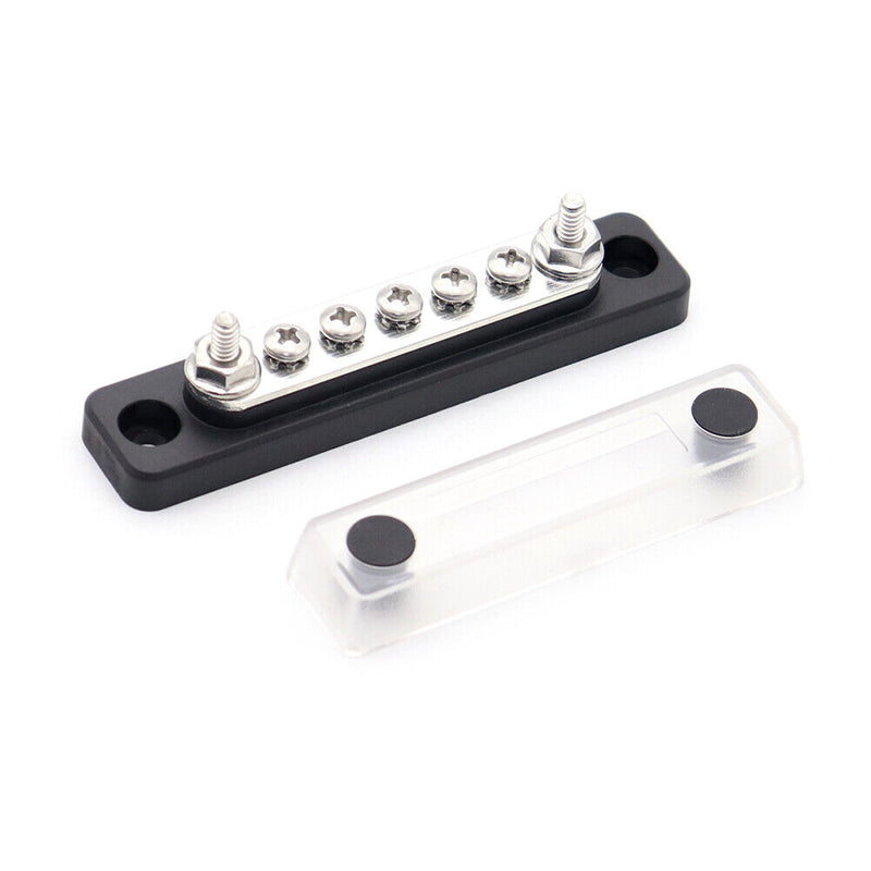 Bus Bar 48V 100 Amp Busbar with Clear Cover for Truck Boat RV (AOA1134-A) Newly