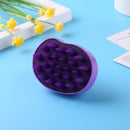 Silicone Hair Washing Comb Scalp Head Massager Hair Cleaning Tool (Purple) Newly
