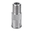 2pcs Zinc Alloy F Type to TV Coax Adapters Connectors Cable Couplers (A)