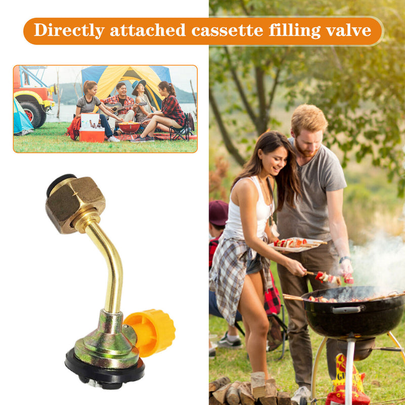 Butane Charging Valve Direct Connection Gas Fefillter Camping Supplies Cassette
