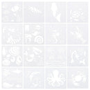 Paint DIY Ocean Creatures Stencil Sea Animal Painting Hollow Template 6x6Inch