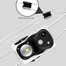 Mini Portable USB Head Torch Lamp Super Bright Sensor Headlight (White) Newly