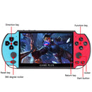 X7 Plus 5.1 inch Handheld Game Console 8GB Built-in 200 Games (Blue Red) Newly