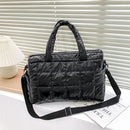 Retro Quilted Shoulder Bags Female Solid Color Crossbody Bag Women Nylon Handbag