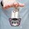Bead Cross Stitch Stamped Needlework DIY Cartoon Cat Keychain Kit (SMX-070)