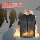 USB Electric Heated Vest Winter Fishing Cycling Thermal Waistcoat for Men Women