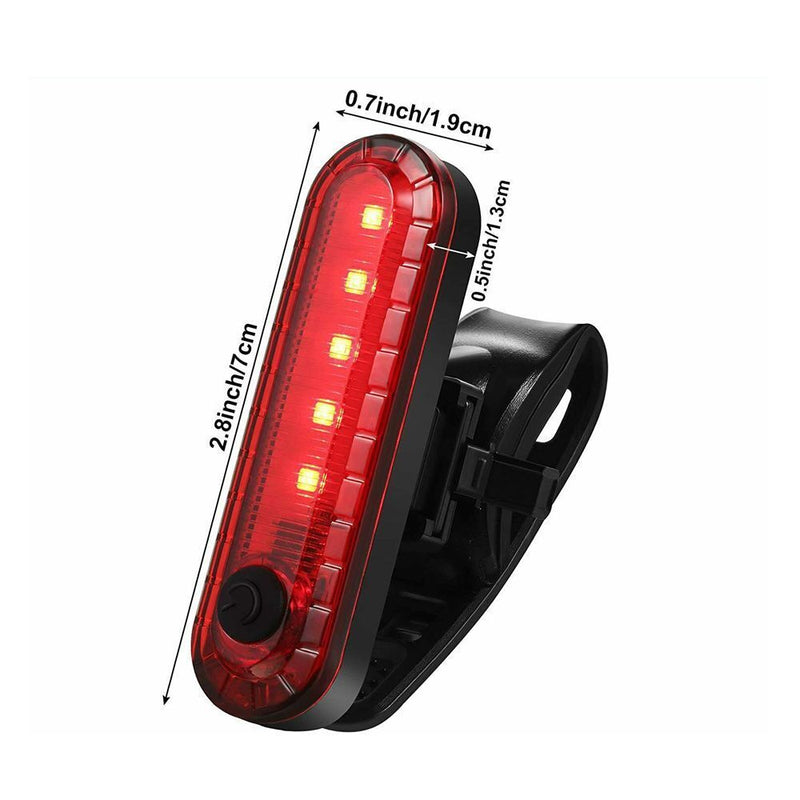 Waterproof Safety Indicator Bike Tail Light Bright Rear Lamp Bicycle Taillight