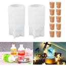 DIY Crystal Silicone Mold Night Light LED Lamp Holder Bottle Stopper Mould
