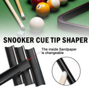 Cue Tip Shaper / Sander / File with 10 sandpaper refills_
