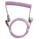Type-C to USB Cable Mechanical Keyboard Aviation Connector Spiral Aviator Wire