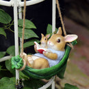 Tree Pendant Rabbit Statue Garden Decoration Swing Rabbit Household Ornament