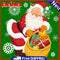 Christmas Santa Colouring Oil Canvas Pictures Hand Painted Paint By Numbers Kit