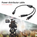2.1x5.5mm 1 Female to 2 Male DC Power Splitter Plug Cable for CCTV Camera Newly