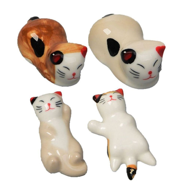 Fork Rest Luck Japan Cutlery Stand Ceramic Japanese Chopsticks Holder Lucky Cat
