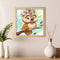 5D DIY Full Drill Round Shape Owl Rhinestone Diamond Drawing Home Decoration