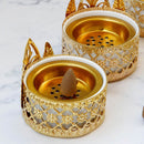 Aromatherapy Furnace Censer Holder Metal Incense Burner Tower Incense Burners