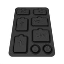 8/Set Game Console Dust Plug for NS OLED USB AC LAN HDMI-Compatible Cover Newly