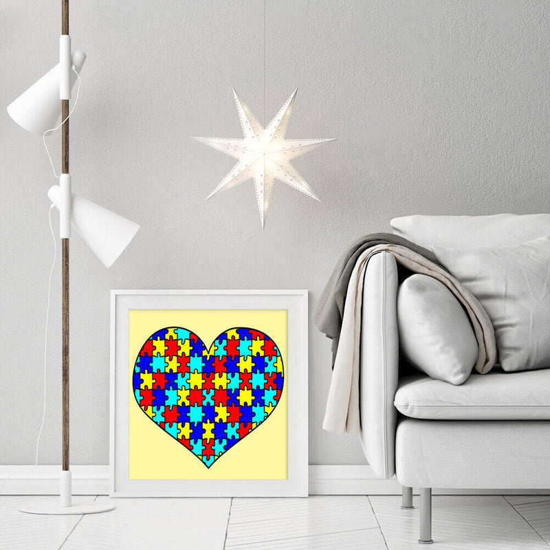 5D DIY Full Drill Diamond Painting Heart Embroidery Mosaic Craft Home Decor Kit