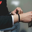 Fashion Mens Punk Leather Wrap Braided Wristband Cuff Bangle Punk Bracelet X2I6