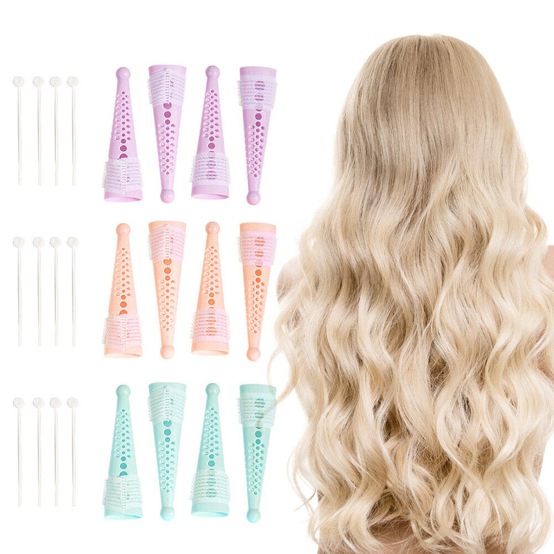 No Heat Hair Rollers Self Grip Holding Hairdressing Professional for DIY Styling