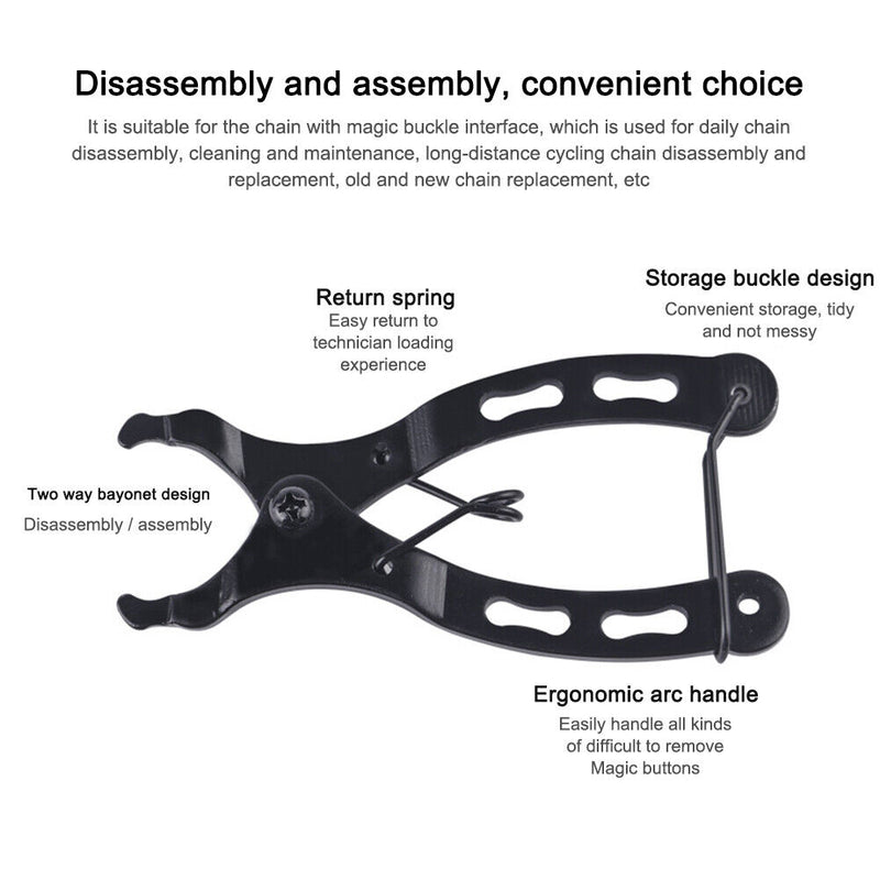 Universal MTB Bike Pliers Chain Remover Brush Set Bicycle Repair Tools (B) Newly