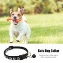 Cat Collar with Bell Adjustable Buckle Collar Footprint Necklace Pet Supplies