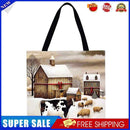 Snow cow Printed Shoulder Shopping Bag Casual Large Tote Handbag (40*40cm)