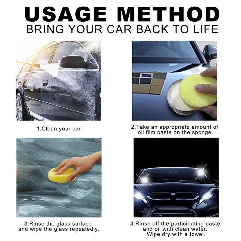 Glass Oil Film Remove Paste Window Glass Car Windshield Agent Windscreen Cleaner