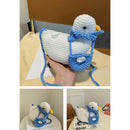 Autumn Winter Dead Bag Soft Fashion Women Duck Shape Knitting Shoulder Bags