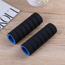 1 Pair Bike Bicycle Handle Bar Sponge Grip Cover Bar Grips Sleeve (Blue) Newly