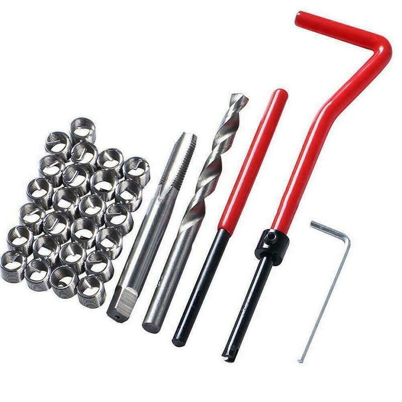 M6 x 1.0 Thread Repair kit 25 piece Compatible 6mm Damaged Threads. 2Q6W 7 Z9E7