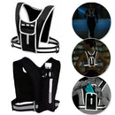 Men Women Strap Running Reflective Vest Phone Bag Chest Pocket Fitness Backpack