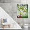 Bird on Branch Oil Paint By Numbers Kit DIY Acrylic Painting on Canvas Framel