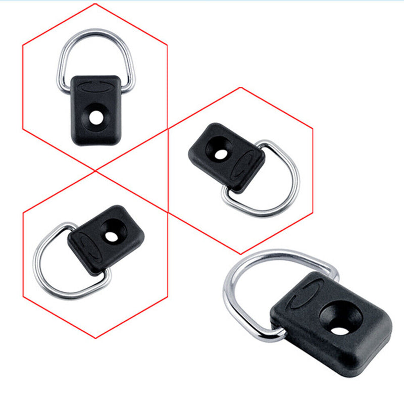 D Ring Mooring Deck Fittings Canoe Kayak Bungee Cord Rope Rigging Kits Newly