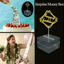 Surprise Happy Birthday Wedding Cake Topper Anniversary Money Box M5H9