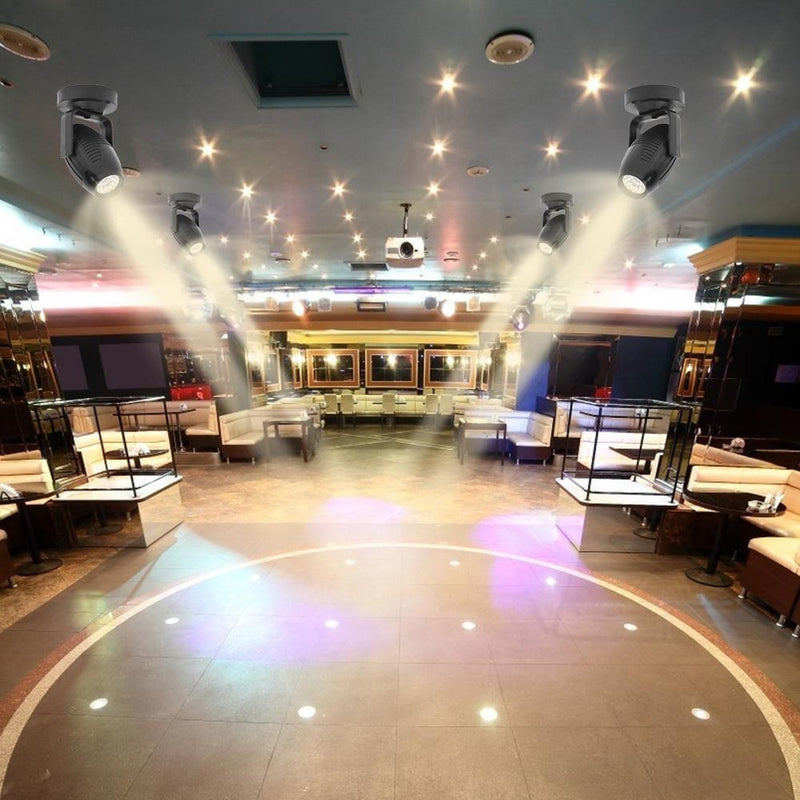 5pcs LED Stage Spotlight 85-265V 360 Degree KTV Bar Spot Beam Lamp(Warm )